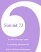 Sonnet 73 SSA choral sheet music cover